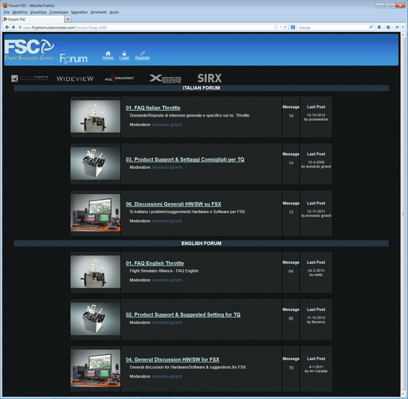 FSC news forum screenshot